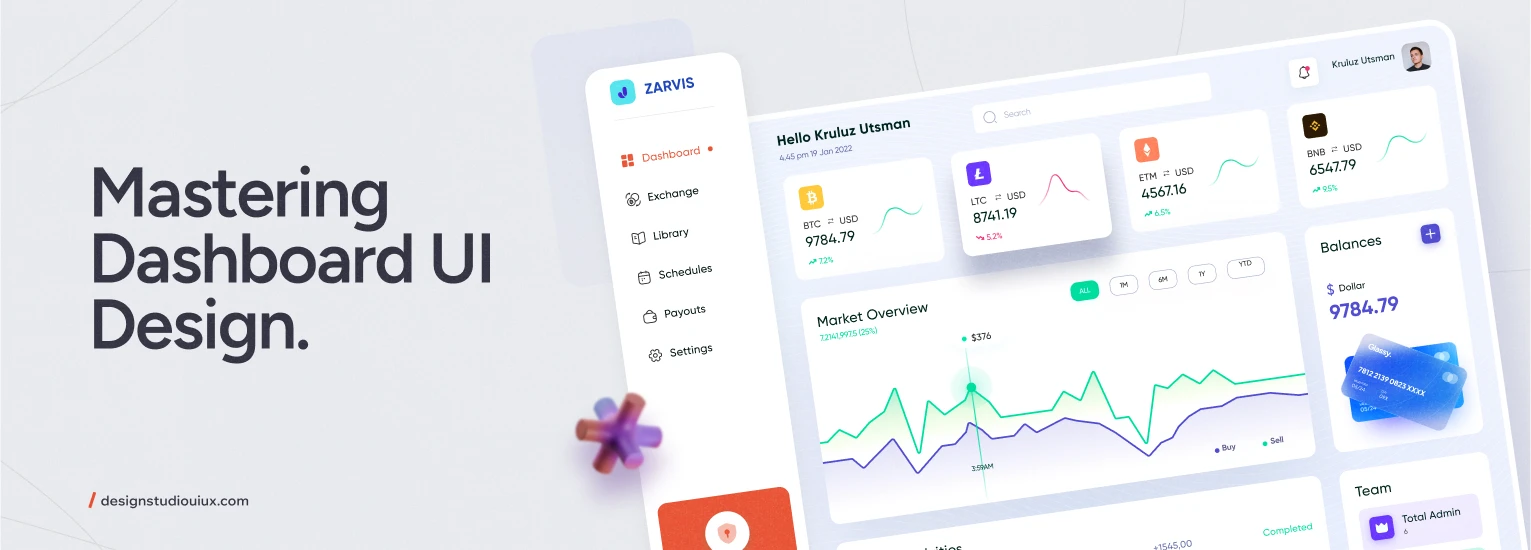 Dashboard UI design best practices and principles guide